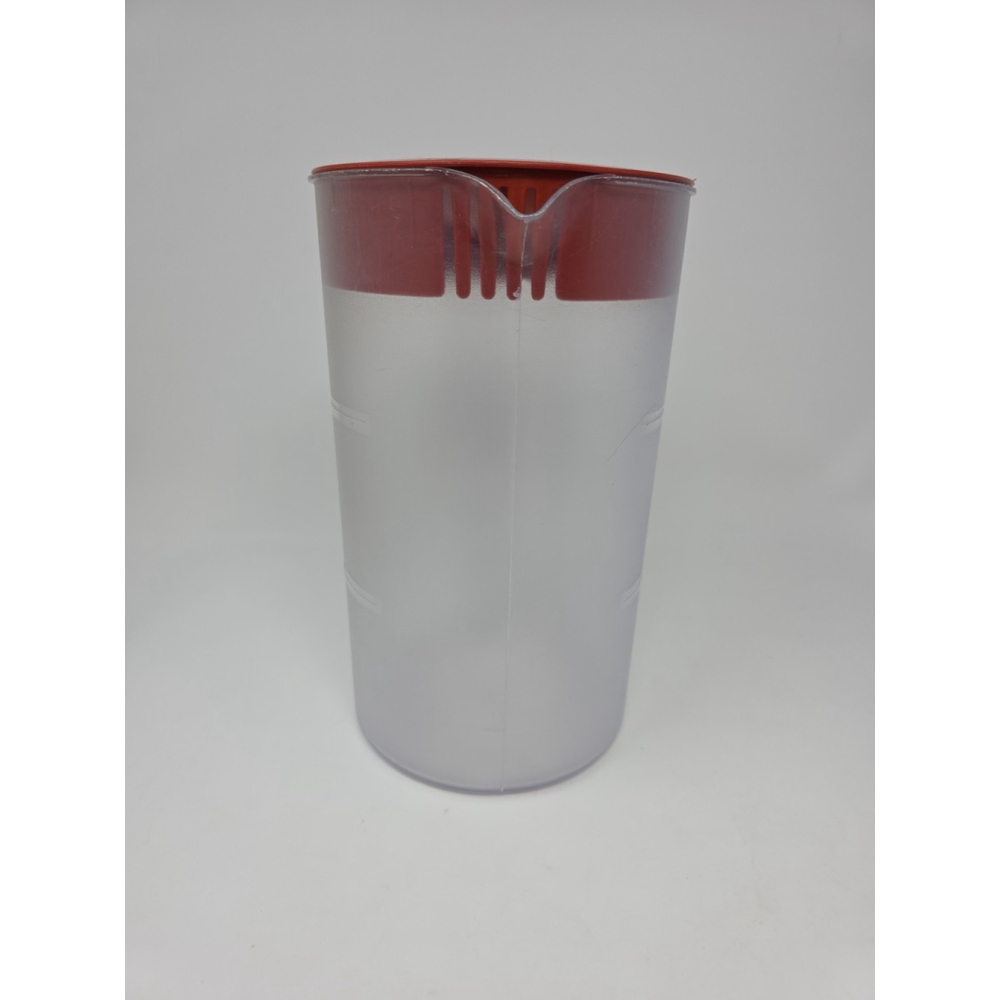 Mr Coffee Iced Tea Maker TM1 Replacement 2 Quart Pitcher ReAD Red Lid Frosted - Picture 11 of 14
